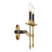 Savoy House - 9-9510-2-143 - Two Light Wall Sconce - Consulate - Matte Black and Warm Brass
