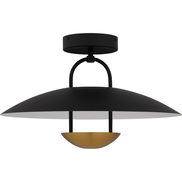 Quoizel - BIN1718MBK - LED Semi-Flush Mount - Bingham - Matte Black