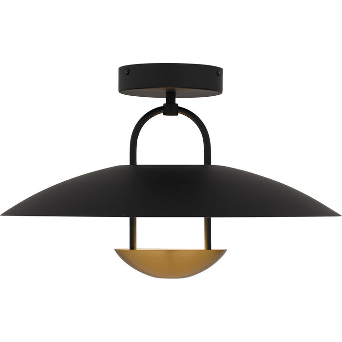 Quoizel - BIN1718MBK - LED Semi-Flush Mount - Bingham - Matte Black