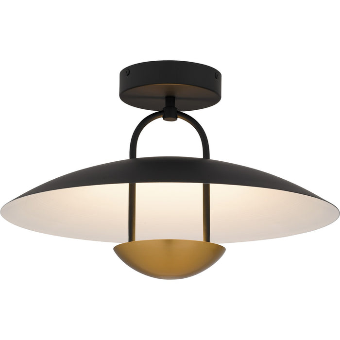 Quoizel - BIN1718MBK - LED Semi-Flush Mount - Bingham - Matte Black