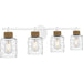 Quoizel - BTC8634W - Four Light Bath - Baltic - Matte White