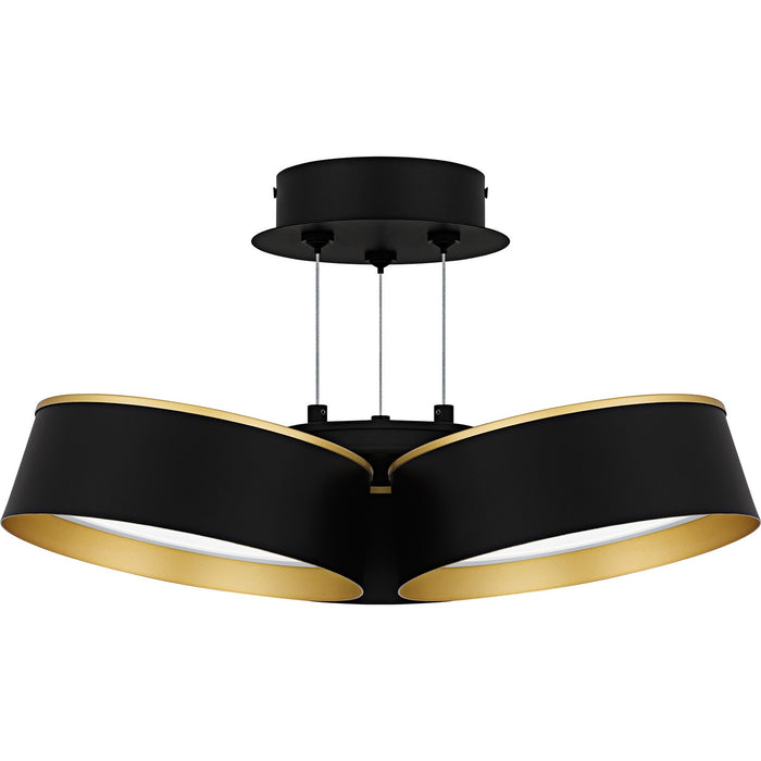 Quoizel - BYS1719MBK - LED Semi-Flush Mount - Byrnes - Matte Black