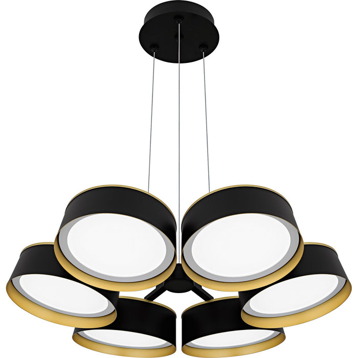 Quoizel - BYS5026MBK - LED Chandelier - Byrnes - Matte Black