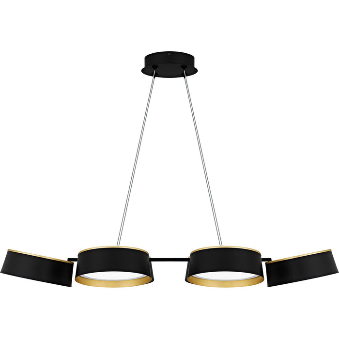 Quoizel - BYS640MBK - LED Linear Chandelier - Byrnes - Matte Black