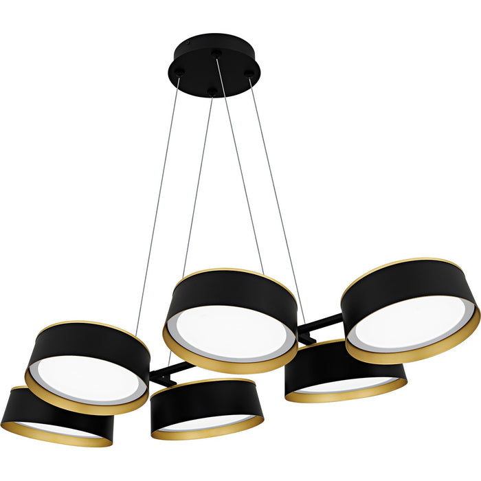 Quoizel - BYS640MBK - LED Linear Chandelier - Byrnes - Matte Black