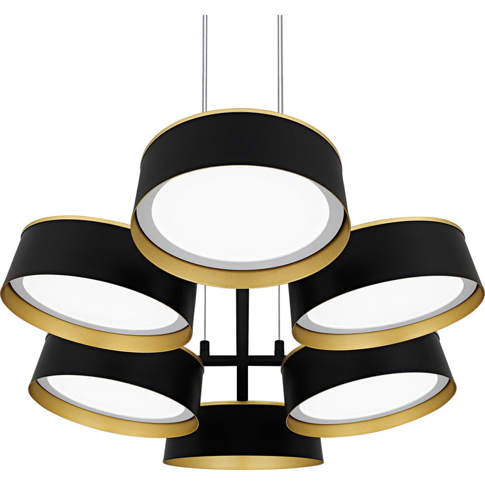 Quoizel - BYS640MBK - LED Linear Chandelier - Byrnes - Matte Black