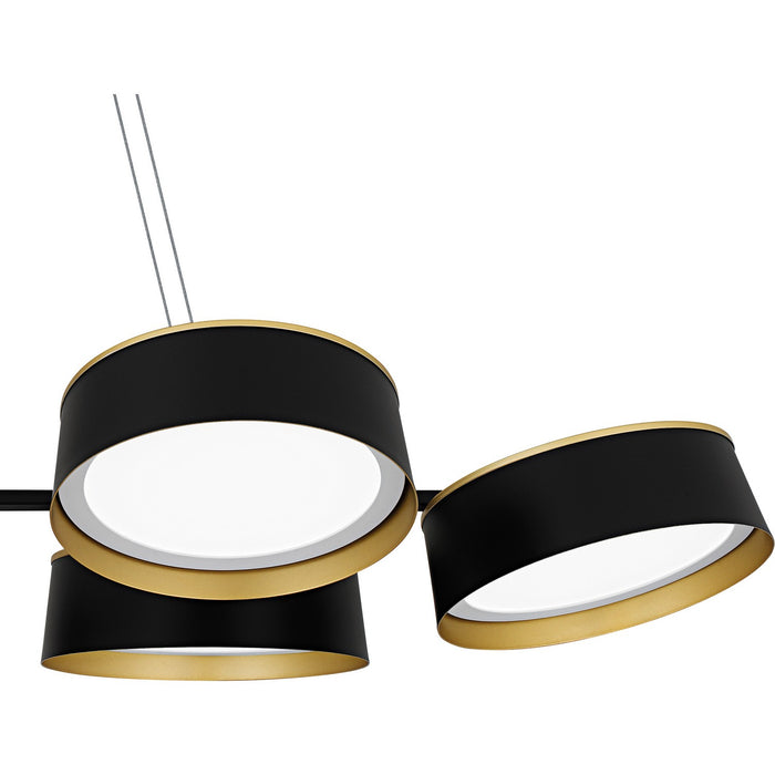 Quoizel - BYS640MBK - LED Linear Chandelier - Byrnes - Matte Black