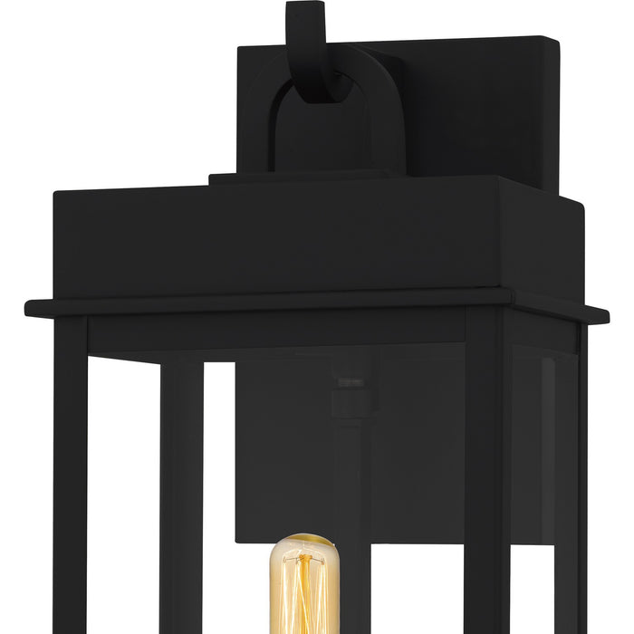 Quoizel - CAM8407MBK - One Light Outdoor Wall Lantern - Carmen - Matte Black