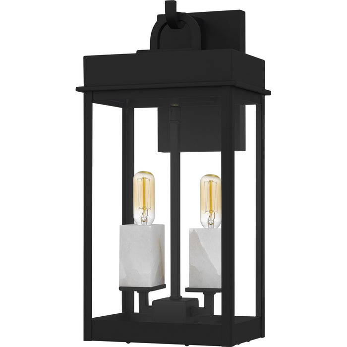 Quoizel - CAM8408MBK - Two Light Outdoor Wall Lantern - Carmen - Matte Black
