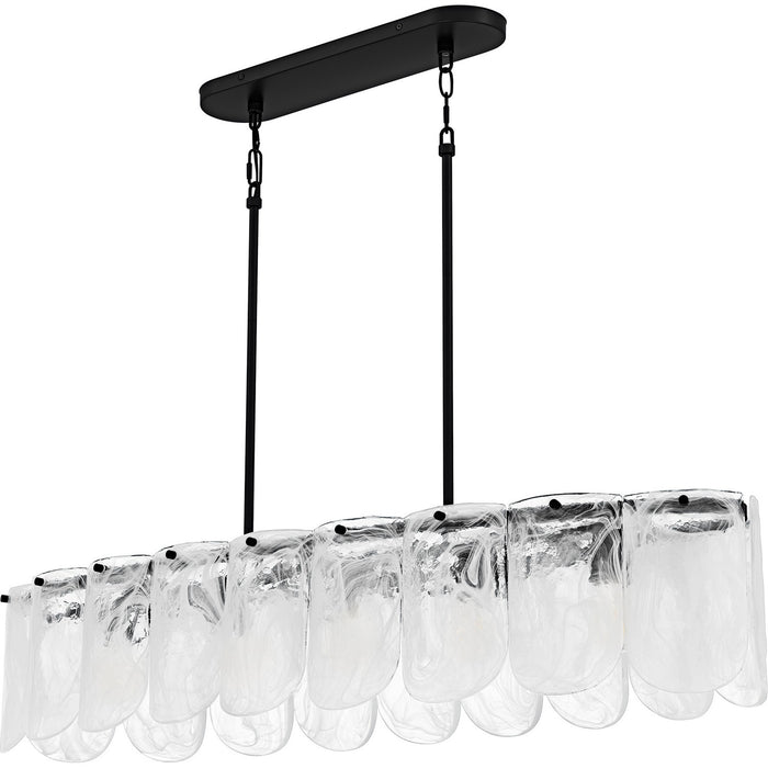 Quoizel - CAS543MBK - Five Light Linear Chandelier - Cassidy - Matte Black