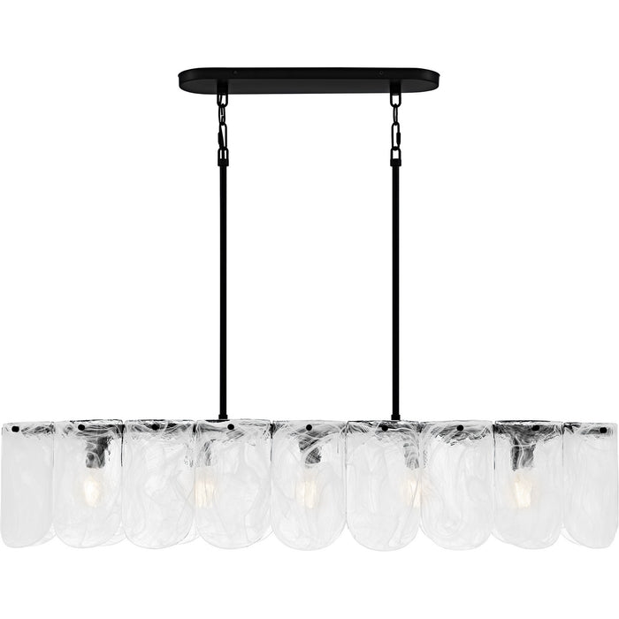 Quoizel - CAS543MBK - Five Light Linear Chandelier - Cassidy - Matte Black