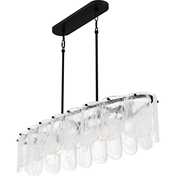 Quoizel - CAS543MBK - Five Light Linear Chandelier - Cassidy - Matte Black
