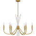 Quoizel - CCY5032BRG - Six Light Chandelier - Cecily - Brushed Gold