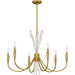 Quoizel - CCY5032BRG - Six Light Chandelier - Cecily - Brushed Gold
