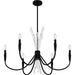 Quoizel - CCY5032MBK - Six Light Chandelier - Cecily - Matte Black