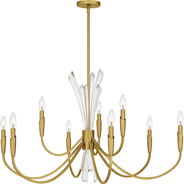 Quoizel - CCY5040BRG - Nine Light Chandelier - Cecily - Brushed Gold