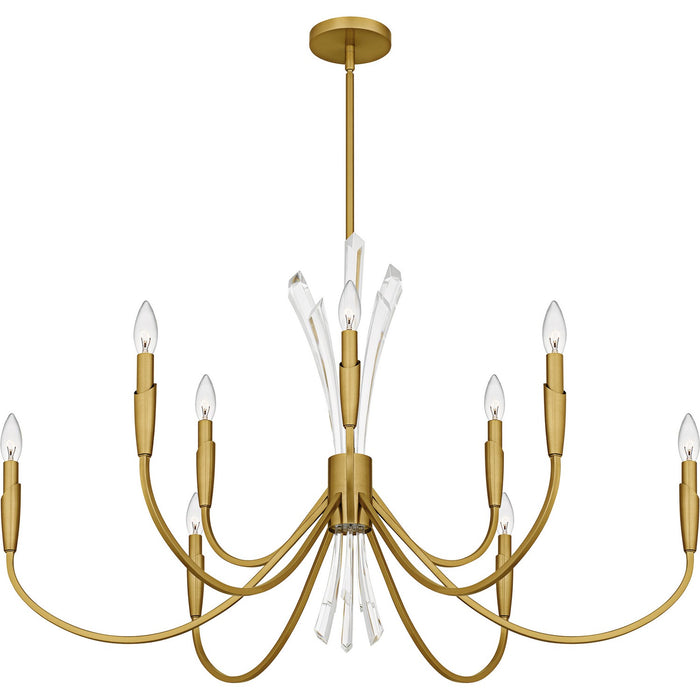 Quoizel - CCY5040BRG - Nine Light Chandelier - Cecily - Brushed Gold