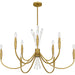 Quoizel - CCY5040BRG - Nine Light Chandelier - Cecily - Brushed Gold