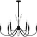 Quoizel - CCY5040MBK - Nine Light Chandelier - Cecily - Matte Black