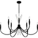 Quoizel - CCY5040MBK - Nine Light Chandelier - Cecily - Matte Black