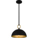 Quoizel - CEO1812MBK - One Light Pendant - Cleo - Matte Black