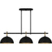 Quoizel - CEO344MBK - Three Light Linear Chandelier - Cleo - Matte Black