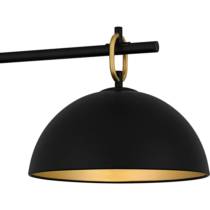 Quoizel - CEO344MBK - Three Light Linear Chandelier - Cleo - Matte Black