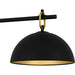Quoizel - CEO344MBK - Three Light Linear Chandelier - Cleo - Matte Black