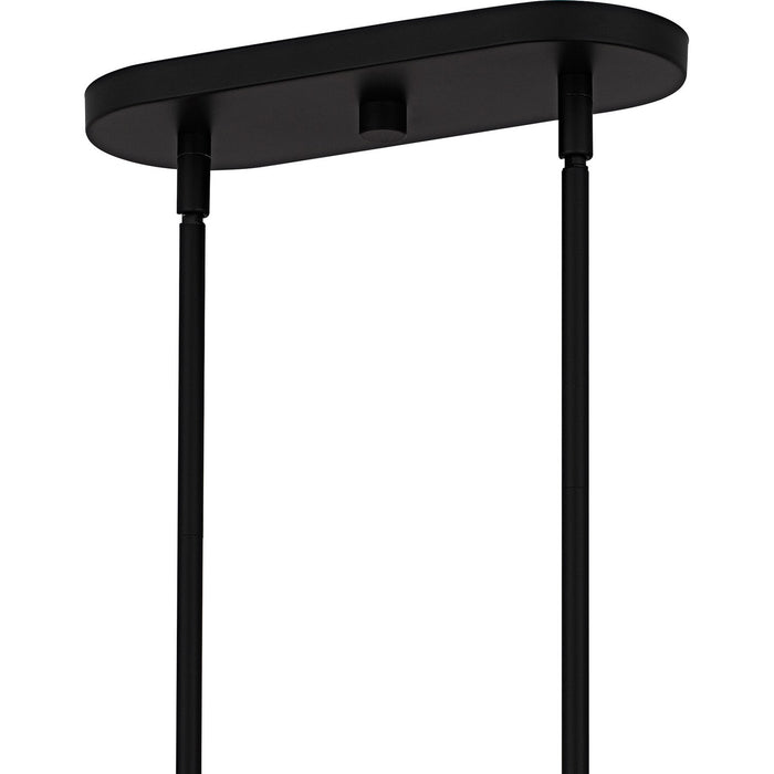 Quoizel - CEO344MBK - Three Light Linear Chandelier - Cleo - Matte Black