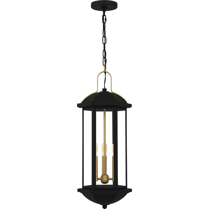 Quoizel - CFD1910MBK - Three Light Outdoor Hanging Lantern - Crestfield - Matte Black