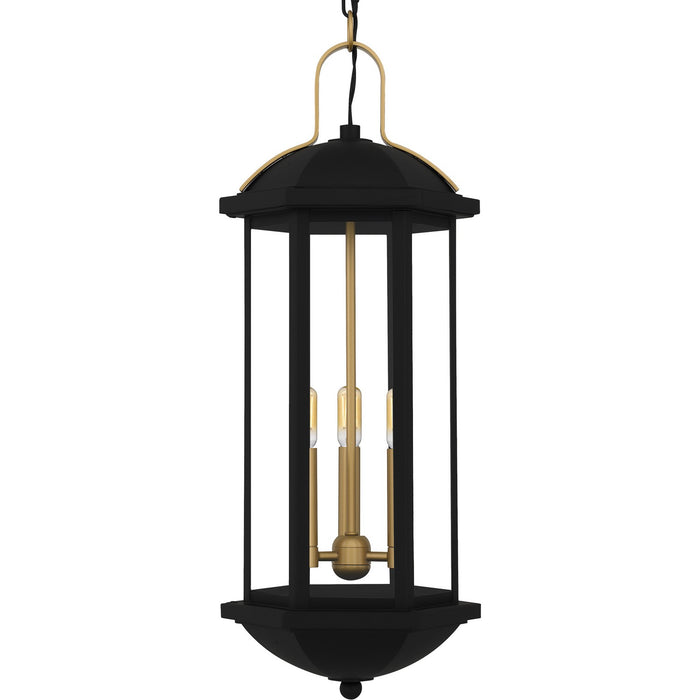 Quoizel - CFD1910MBK - Three Light Outdoor Hanging Lantern - Crestfield - Matte Black