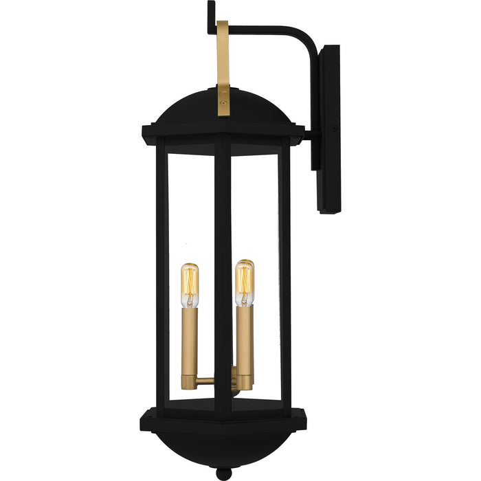 Quoizel - CFD8410MBK - Three Light Outdoor Wall Lantern - Crestfield - Matte Black