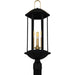 Quoizel - CFD9010MBK - Three Light Outdoor Post Lantern - Crestfield - Matte Black