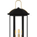 Quoizel - CFD9010MBK - Three Light Outdoor Post Lantern - Crestfield - Matte Black
