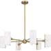 Quoizel - CRR5036BGD - Six Light Chandelier - Curran - Bronze Gold