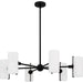 Quoizel - CRR5036MBK - Six Light Chandelier - Curran - Matte Black