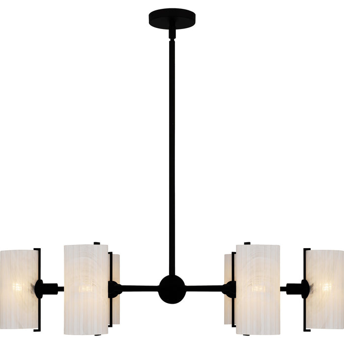 Quoizel - CRR5036MBK - Six Light Chandelier - Curran - Matte Black