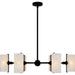 Quoizel - CRR5036MBK - Six Light Chandelier - Curran - Matte Black