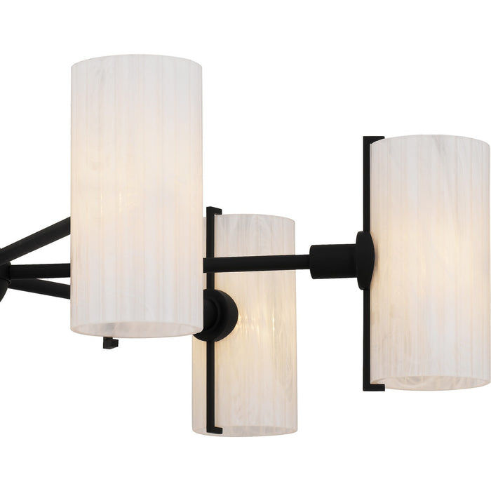 Quoizel - CRR5036MBK - Six Light Chandelier - Curran - Matte Black