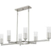 Quoizel - CRZ648BN - Six Light Linear Chandelier - Cruz - Brushed Nickel