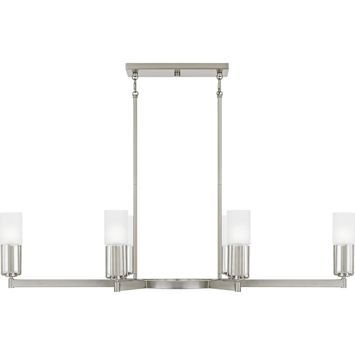 Quoizel - CRZ648BN - Six Light Linear Chandelier - Cruz - Brushed Nickel
