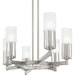 Quoizel - CRZ648BN - Six Light Linear Chandelier - Cruz - Brushed Nickel