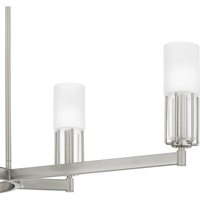 Quoizel - CRZ648BN - Six Light Linear Chandelier - Cruz - Brushed Nickel