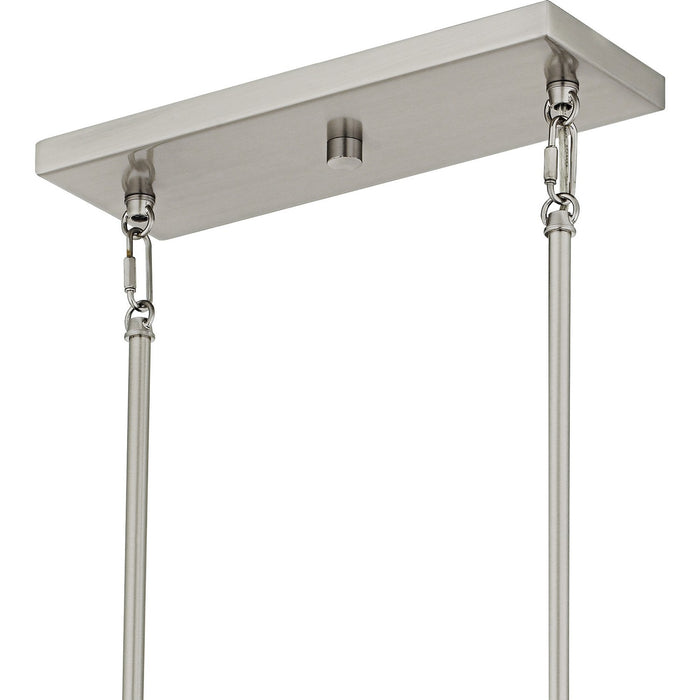 Quoizel - CRZ648BN - Six Light Linear Chandelier - Cruz - Brushed Nickel