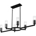 Quoizel - CRZ648MBK - Six Light Linear Chandelier - Cruz - Matte Black