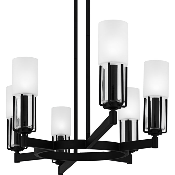 Quoizel - CRZ648MBK - Six Light Linear Chandelier - Cruz - Matte Black