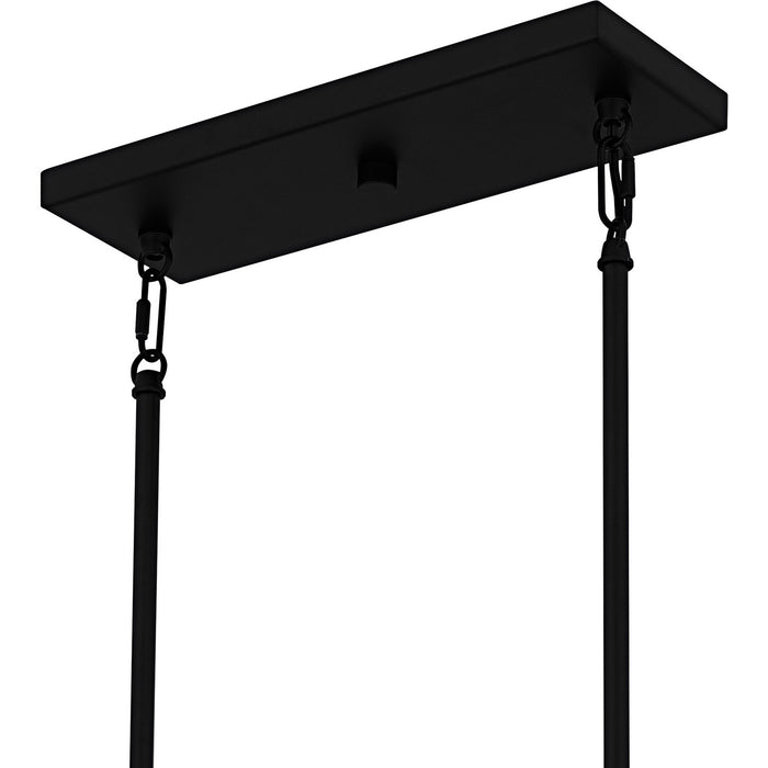 Quoizel - CRZ648MBK - Six Light Linear Chandelier - Cruz - Matte Black