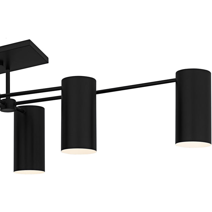 Quoizel - FLD1750MBK - Six Light Semi-Flush Mount - Foreland - Matte Black