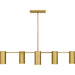 Quoizel - FLD650BRG - Six Light Linear Chandelier - Foreland - Brushed Gold