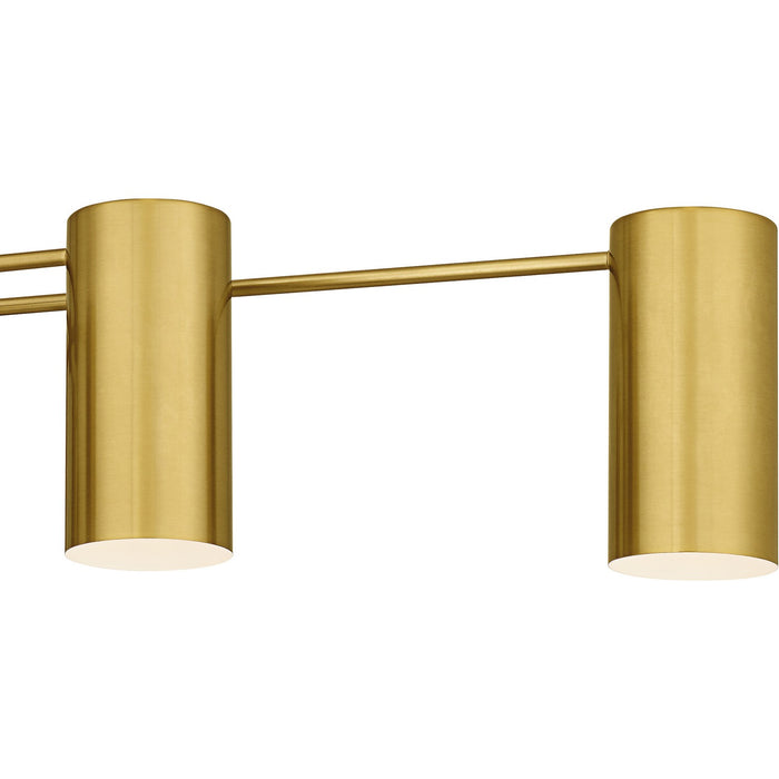 Quoizel - FLD650BRG - Six Light Linear Chandelier - Foreland - Brushed Gold